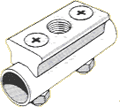 V Round Rail Base